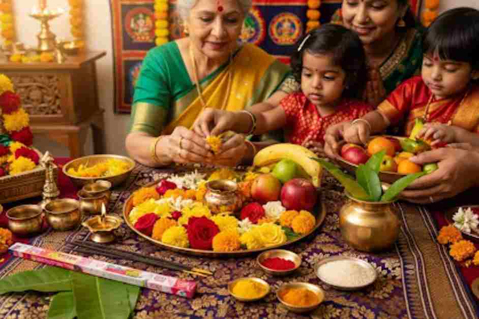 Rajesh Kumar Pandey North Indian Hindi pandit performing puja in Bangalore